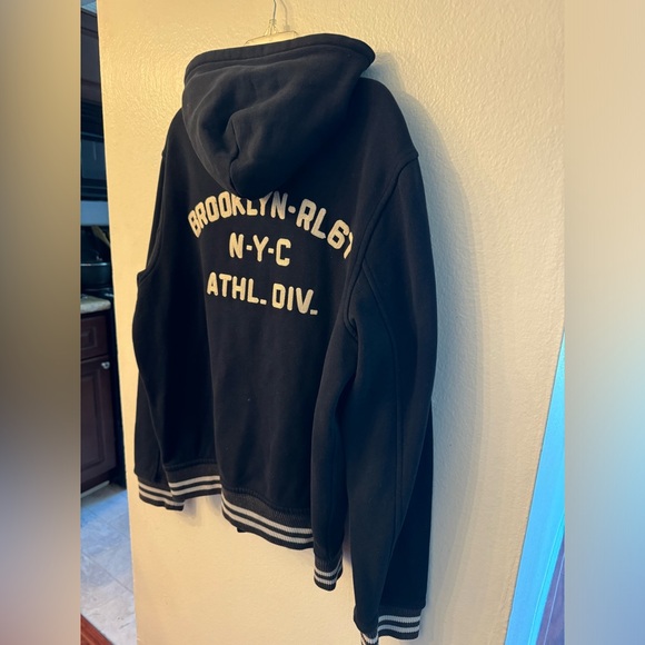 RALPH LAUREN POLO NEW YORK CITY SNAP BUTTON HOODIE SWEATSHIRT (XL) - Picture 4 of 13